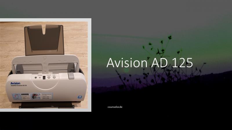 Avision AD 125 Scanner vom Steuerberater COUNSELOR