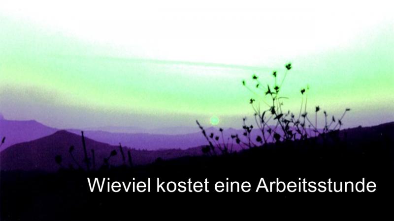 Wieviel kostet die Arbeitsstunde