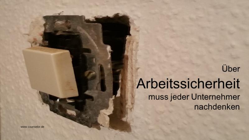 Arbeitssicherheit nachdenken