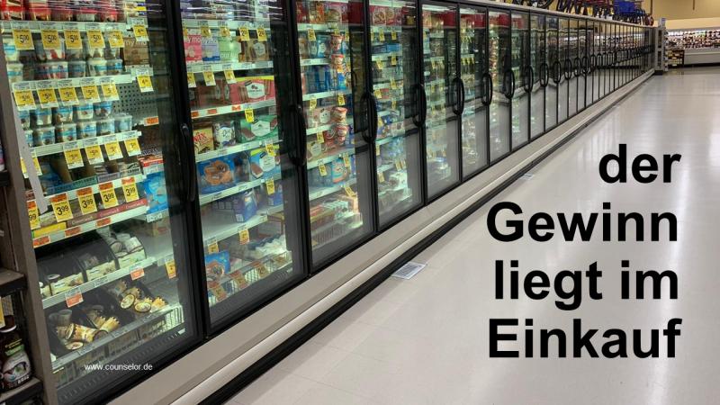 Der Gewinn liegt im Einkauf