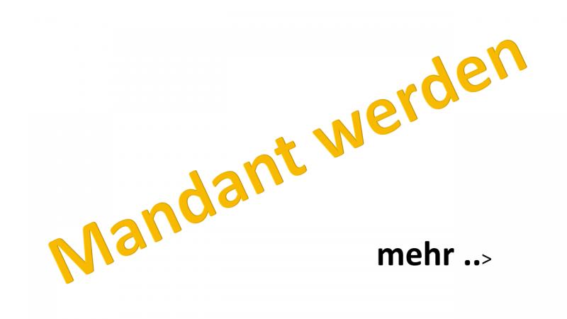 Mandant werden gelb