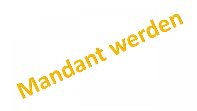 Mandant werden gelb