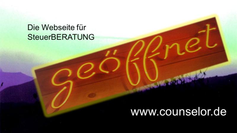 Die Webseite für Steuerberatung geöffnet 1200675