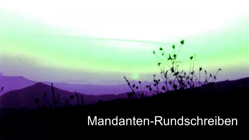 Mandanten-Rundschreiben