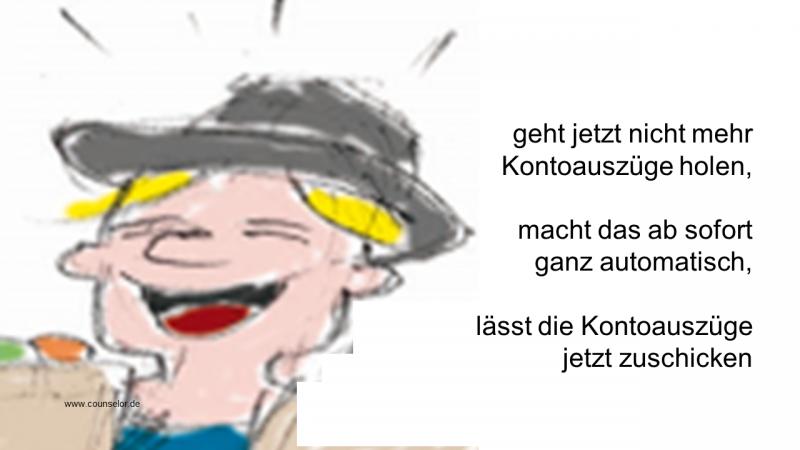 Geht nicht mehr Kontoauszüge holen