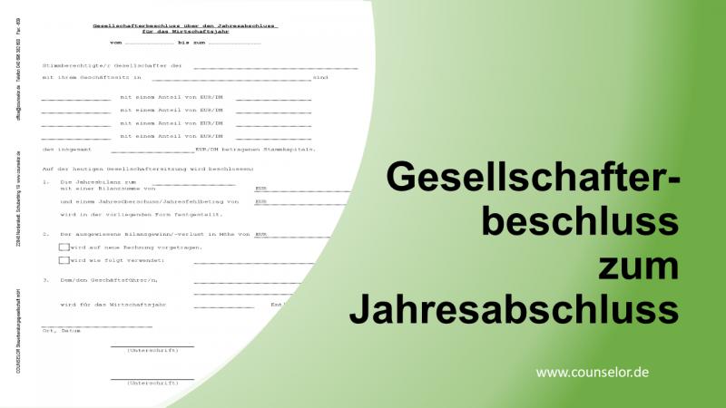 Gesellschafter-Versammlung GmbH etc