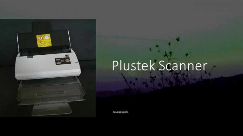 Plustek Scanner vom Steuerberater COUNSELOR