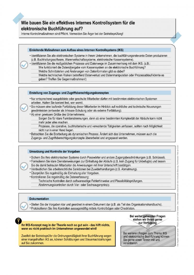 Internes Kontrollsystem 1021022 - 02-20