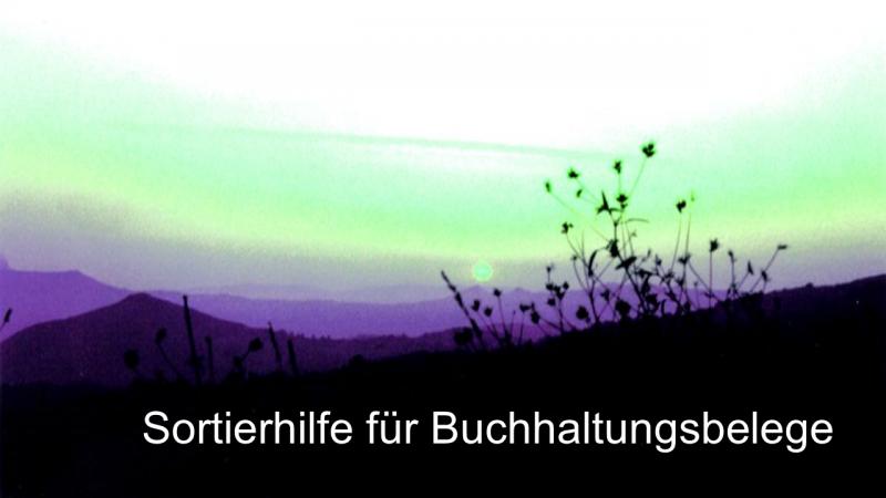 Sortierhilfe für Belege + Buchhaltung