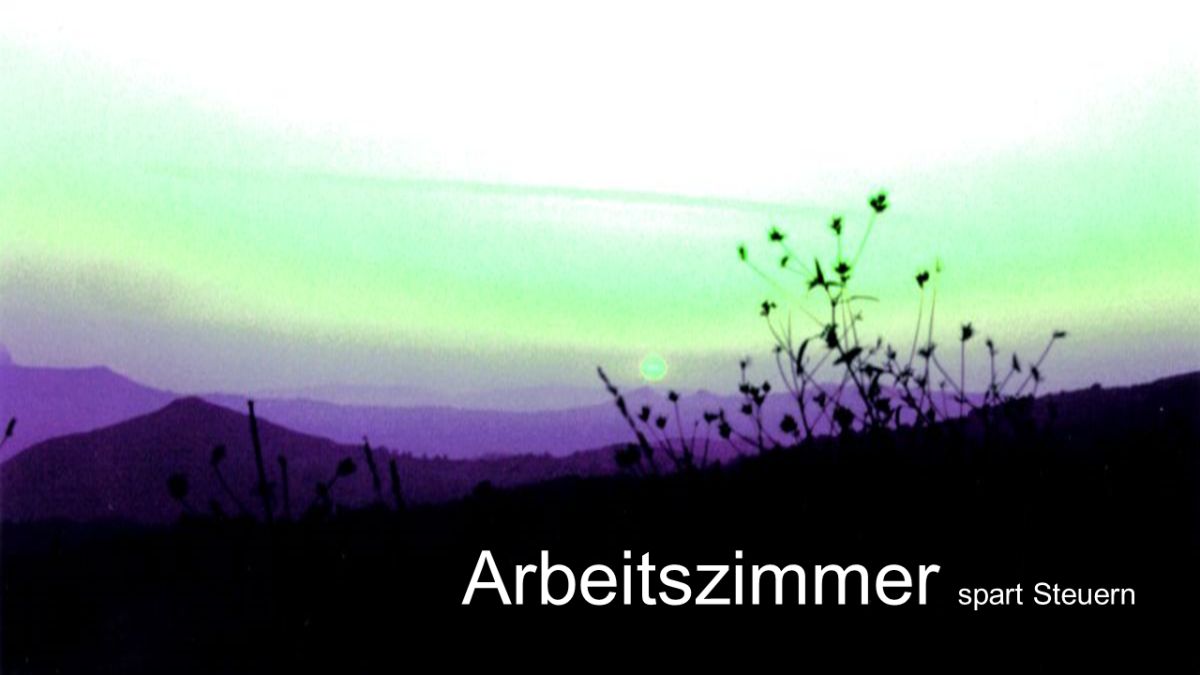 Arbeitszimmer Spart Steuern