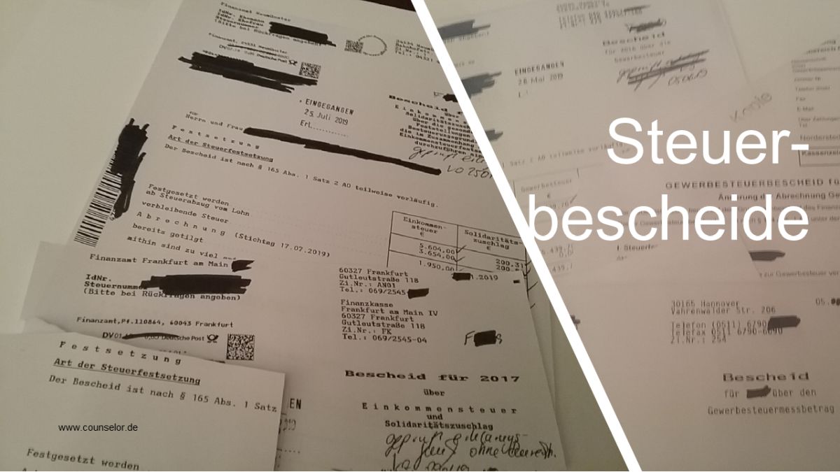 Was ist ein Steuerbescheid und was tut der Steuerberater